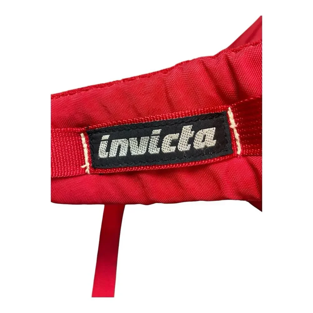 Vintage Y2K Invicta Red Nylon Backpack Milan, Italy Lightweight Great Condition‎